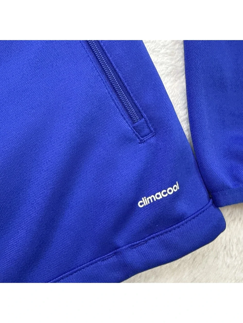 Adidas Women’s Small Track Jacket Blue With White (2441)